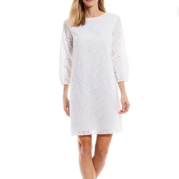 Preston & York Dresses & Skirts - ✅New Preston & York Women's Joanne Embroidered Eyelet 3/4 Sleeve Dress Variety